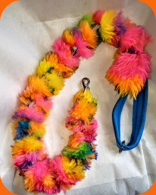 Hawaiian faux fur Plaited Lead