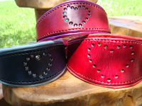 Heart Inset crystal whippet/ Greyhound Collar