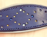 Inset top class crystal whippet/ Greyhound Collar