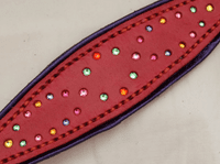 Inset top class crystal whippet/ Greyhound Collar