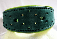 Inset top class crystal whippet/ Greyhound Collar