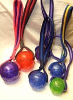 LARGE KONG SQUEEZE BALL WITH WEBBING HANDLE