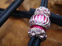 Leather Shark Line Show Set all in one - 2 ROW Crystal Half Check