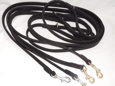 Long Claytons  (8ft) English  Leather Lead