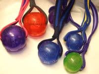 MEDIUM KONG SQUEEZZ BALL WITH WEBBING HANDLE