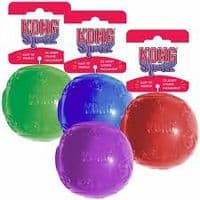 MEDIUM KONG SQUEEZZ BALL WITH WEBBING HANDLE