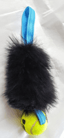Pocket size  sheepskin tug /tennis ball