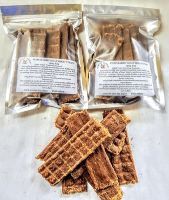 PURE RABBIT MEAT TREAT STRIPS