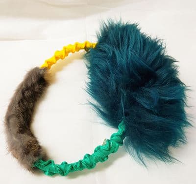 RAINBOW  BUNGEE RING (DOUBLE FUR)
