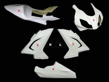 Aprilia, 125 RS 06-10 Complete set 5-pieces Stree