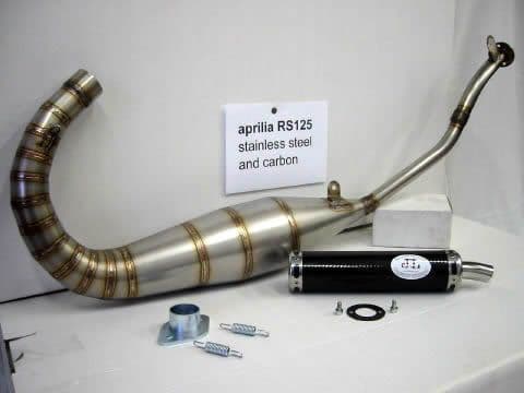 APRILIA RS250 MILD STEEL GP STYLE JL EXHAUSTS