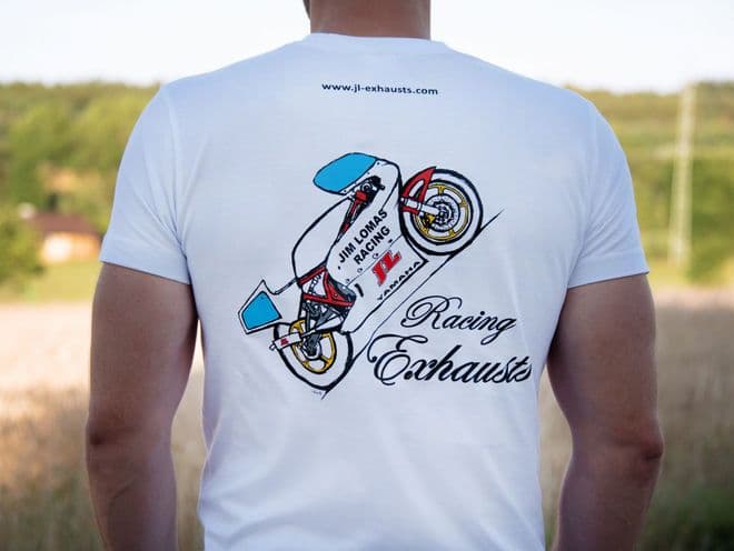 JL Racing Exhaust T-Shirt White