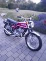 JL SUZUKI T500 exhausts POLISHED Stainless Steel with Stainless Steel integral silencers