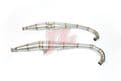 JL SUZUKI T500 Stainless Steel exhausts with Bolt-On Silencers