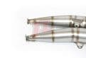 JL SUZUKI T500 Stainless Steel exhausts with Bolt-On Silencers