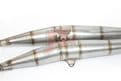 JL SUZUKI T500 Stainless Steel exhausts with Bolt-On Silencers