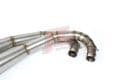 JL SUZUKI T500 Stainless Steel exhausts with Bolt-On Silencers