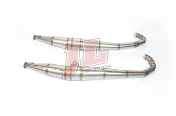 JL SUZUKI T500 Stainless Steel exhausts with Bolt-On Silencers