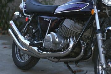 KAWASAKI H2 750 INTEGRAL STYLE "UNPOLISHED JL " EXHAUSTS