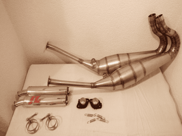 Kawasaki KR1S Stainless Steel SIDE/SIDE JL EXHAUSTS
