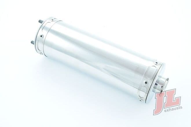 Lambretta Bolt-On Stainless Steel Silencer + NEW ATTACHEMENT