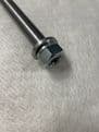 LIGHT STEEL FRONT WHEEL AXLE 17mm FOR 170mm