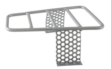 Luggage Carrier for Vespa Legshield Silver