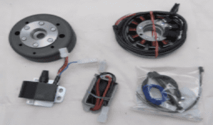 POWERDYNAMO IGNITION KAWASAKI KDX 175/250, KX500 GRUNDPLATTE/BASE MIT 110MM (73 01 799)