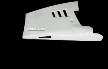 RG500 GAMMA BELLYPAN L/H