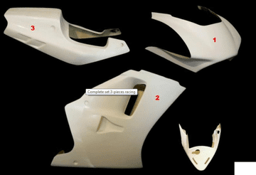 RGV250 VJ22 FAIRING & SEAT RACE SET