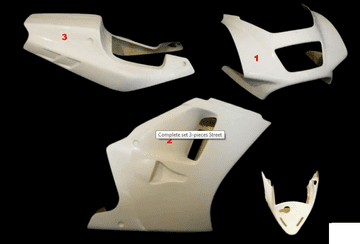 RGV250 VJ22 FAIRING & SEAT SET ROAD