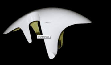 RGV250 VJ22 FRONT MUDGUARD