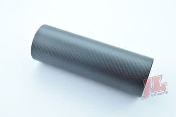 Silencer Tube Lambretta Bolt-On Silencers Matt Black