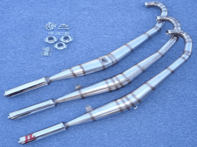 Suzuki GT750 STAINLESS STEEL INTEGRAL SILENCER JL EXHAUSTS