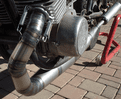 Suzuki TR500 MILD STEEL SIDE/SIDE Bolt-On Silencers RACE EXHAUSTS