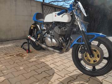 Suzuki TR500 MILD STEEL SIDE/SIDE Bolt-On Silencers RACE EXHAUSTS