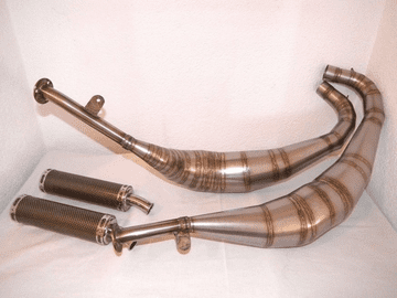 Yamaha RD350LC MILD STEEL GP STYLE EXHAUSTS