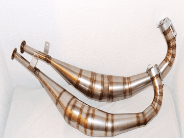 Yamaha RD350LC STAINLESS STEEL SIDE/SIDE STYLE EXHAUSTS