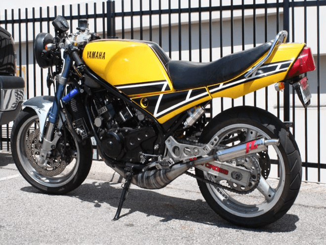 Yamaha RZ350 YPVS MILD STEEL SIDE/SIDE STYLE JL EXHAUSTS