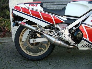 Yamaha RZ500 MILD STEEL SIDE/SIDE STYLE EXHAUSTS