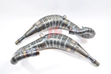 Yamaha TDR250 MILD STEEL ''TOP REAR EXIT'' STYLE EXHAUSTS