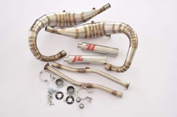 Yamaha TDR250 STAINLESS STEEL ''TOP REAR EXIT'' STYLE EXHAUSTS
