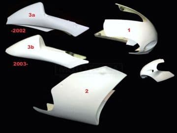 Yamaha, TZ 250, Complete set 3-pieces Racing