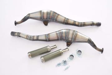 Yamaha TZR250 3MA MILD STEEL ''TOP REAR EXIT'' Exhausts