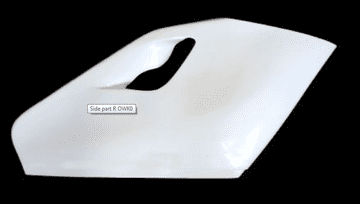 YZR500 GP FAIRING SIDE R/H type 1