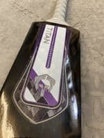 Fibre Softball Cricket Bat - Black - Purple/White Stickers Sizes:SH,H,6,5,4&3