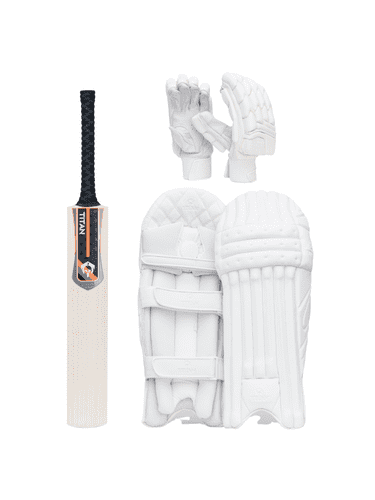 Titan Grade 1+ SH Bat, Players Edition Pads & Gloves