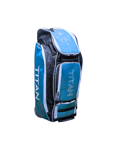 Titan Players Edition Medium Wheelie Duffle Bag - Navy Blue/Light Blue