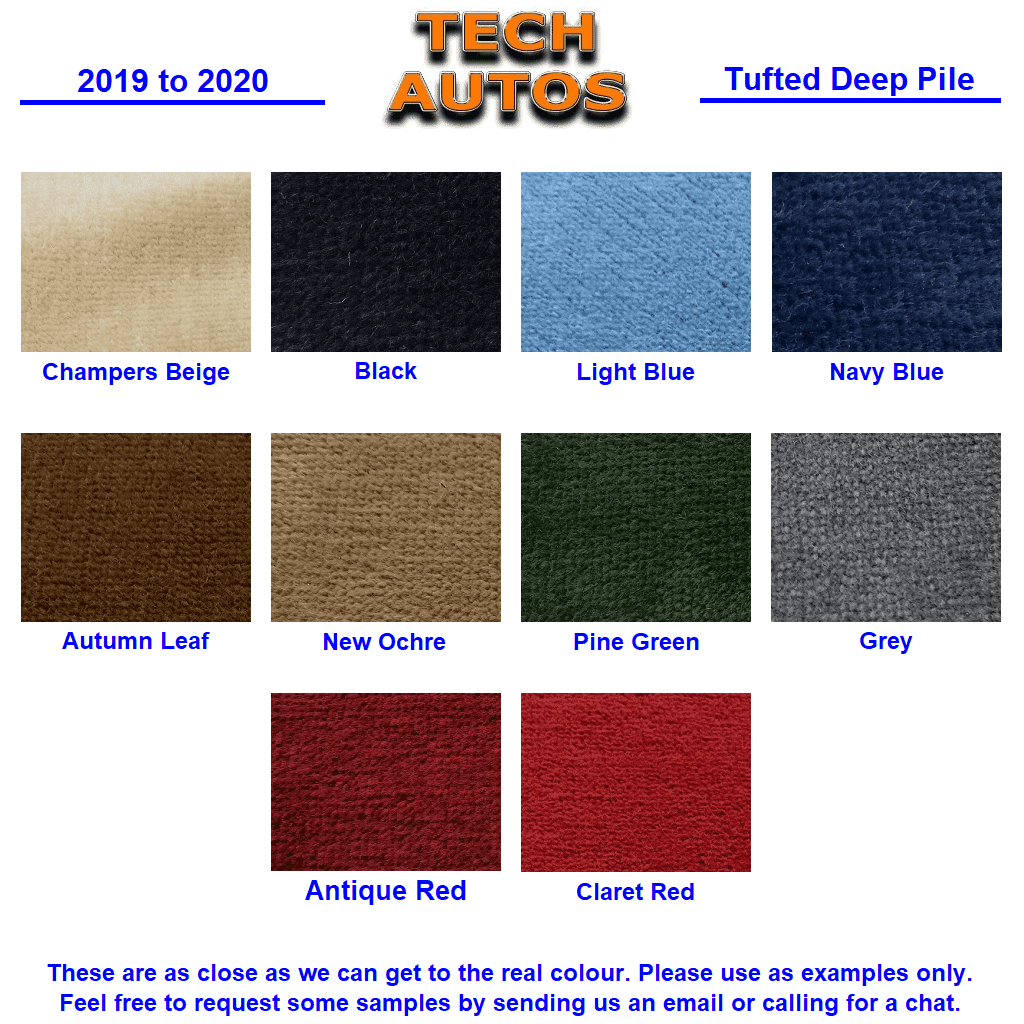 BMW 1602 Coupe Carpet Set in Tufted Deep Pile Handmade to Order