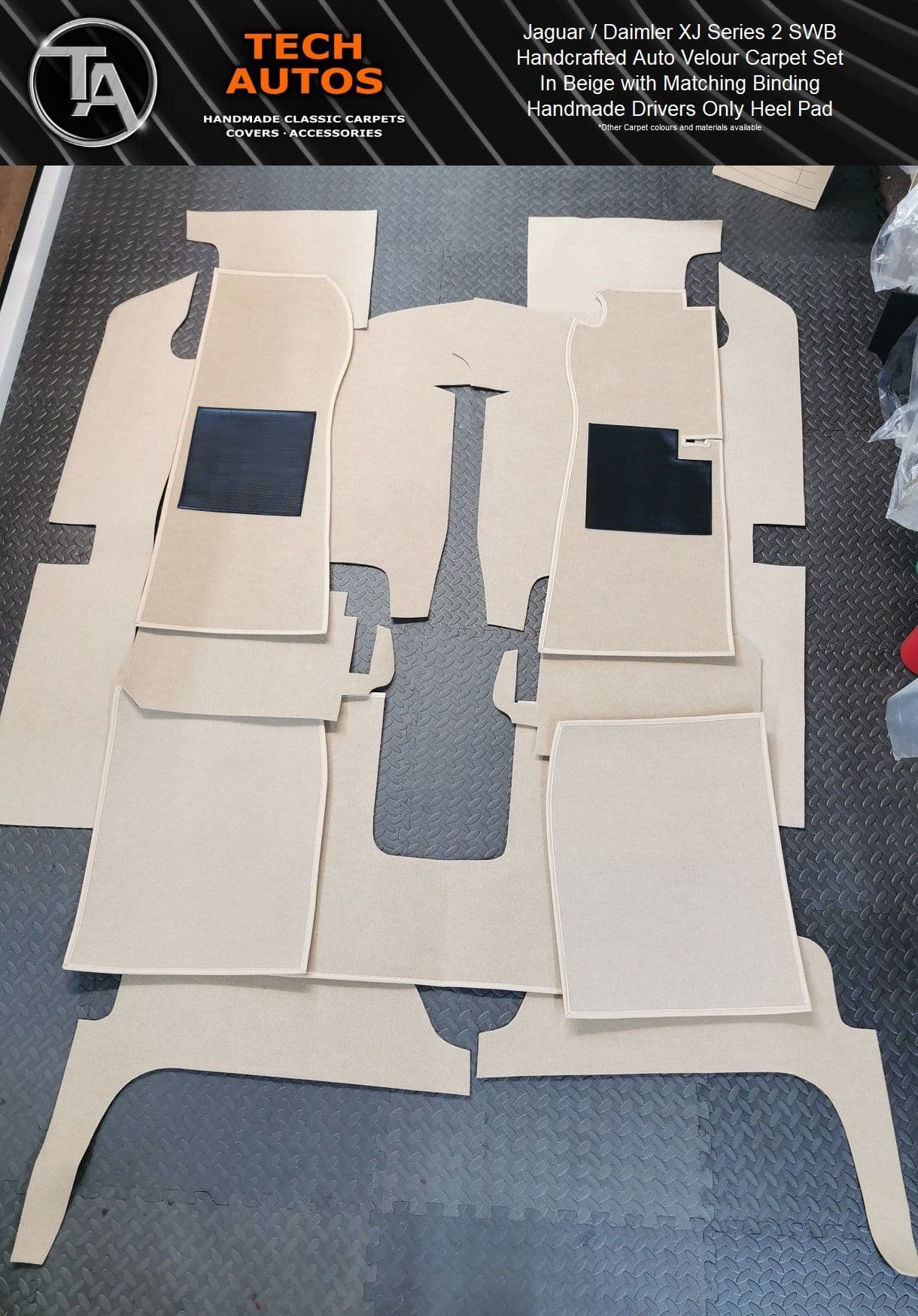 Jaguar XJ6 Series 1 & 2 Carpet Set in Tufted Deep Pile